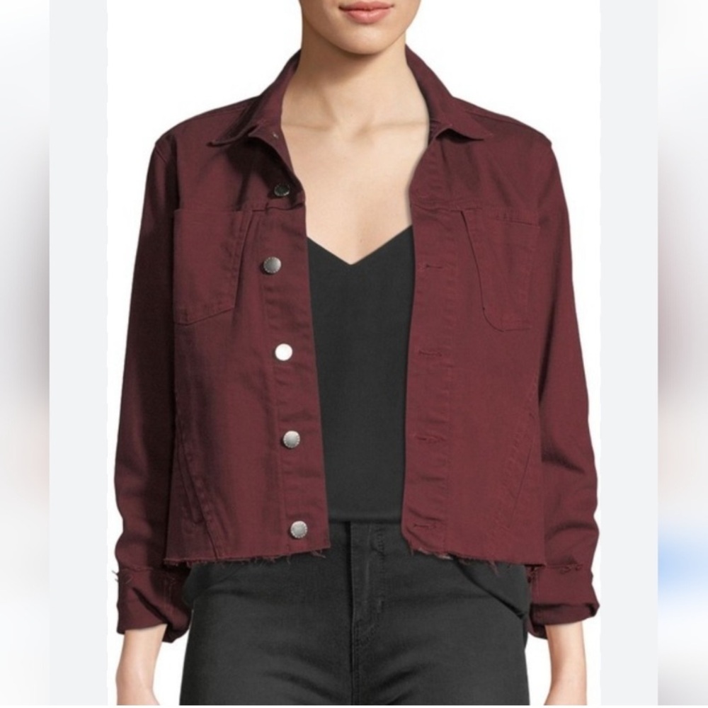 L'agence Janelle Stretch Cropped Denim Jacket